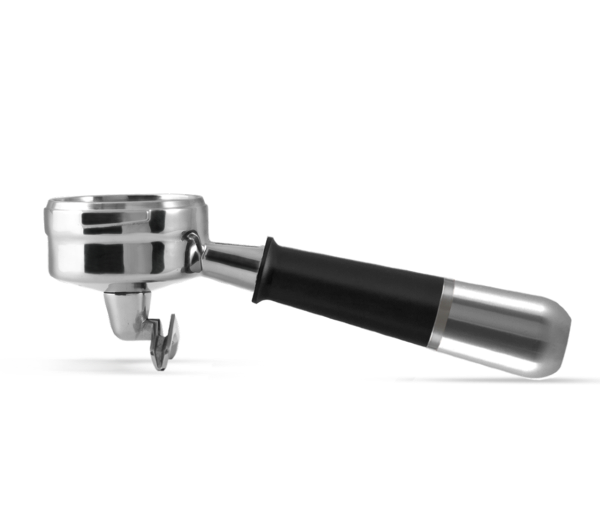 Spouted Portafilter "Modular" - black-silver (for LM/E61)